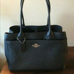 Crossgrain Coach Black Casey Tote